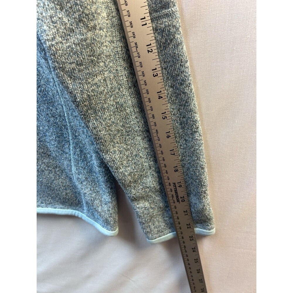 Patagonia Women’s Better Sweater Dusty Blue Green Quarter Zip Medium Barely Worn - Picture 5 of 7